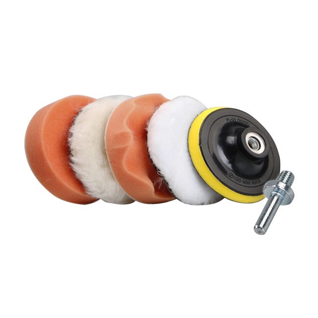 汽車美容打蠟清潔拋光打磨電鑽六件套組