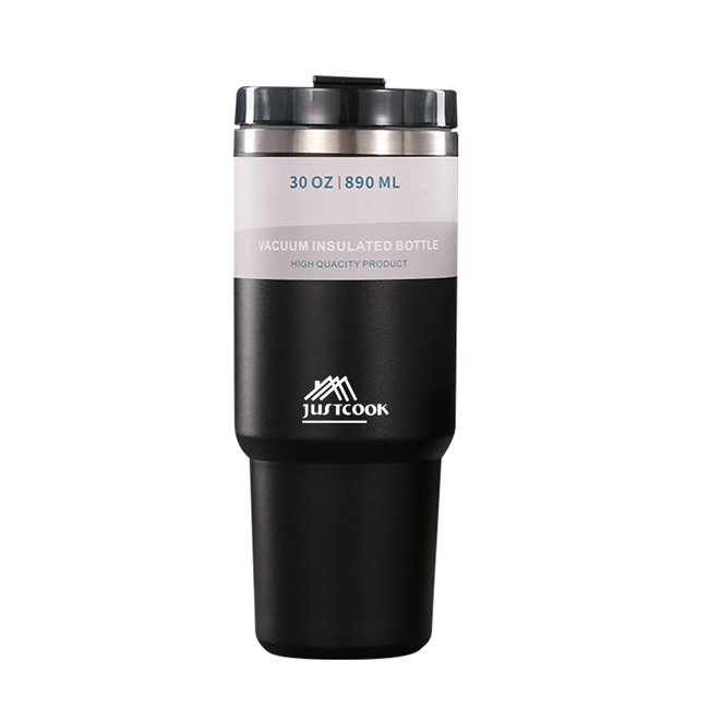 【JUSTCOOK 廚藝寶】304不鏽鋼雙層冰霸保溫保冷杯890ml