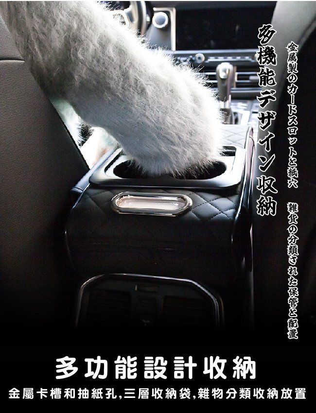 【有熊出沒】通用款多功能汽車扶手箱
