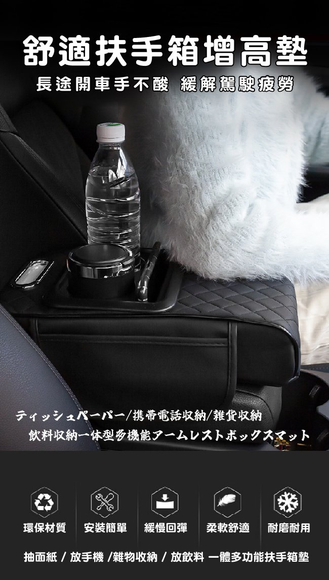 【有熊出沒】通用款多功能汽車扶手箱
