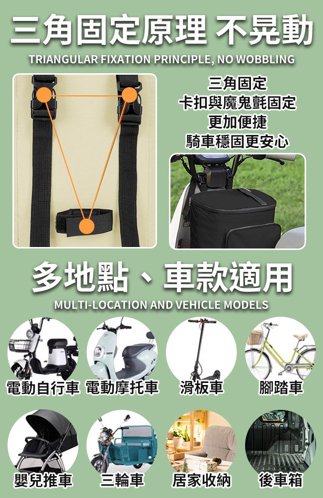 【ENNE】家用+機車前置防水置物包/置物袋/收納包
