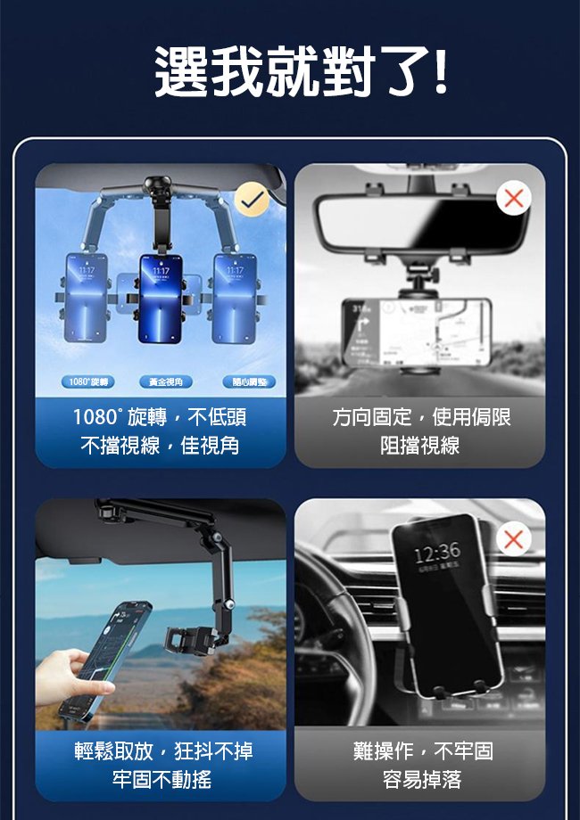 多功能遮陽板車用手機支架多功能遮陽板車用手機支架/導航支架