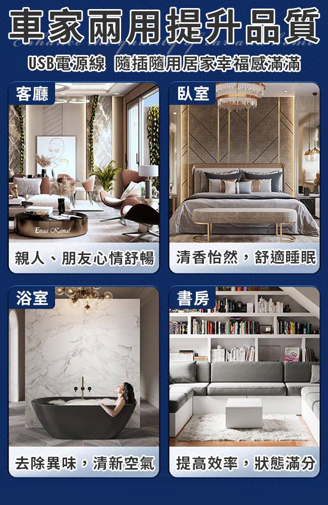 智慧車載香薰車用家用香薰機/香氛機/精油擴香機