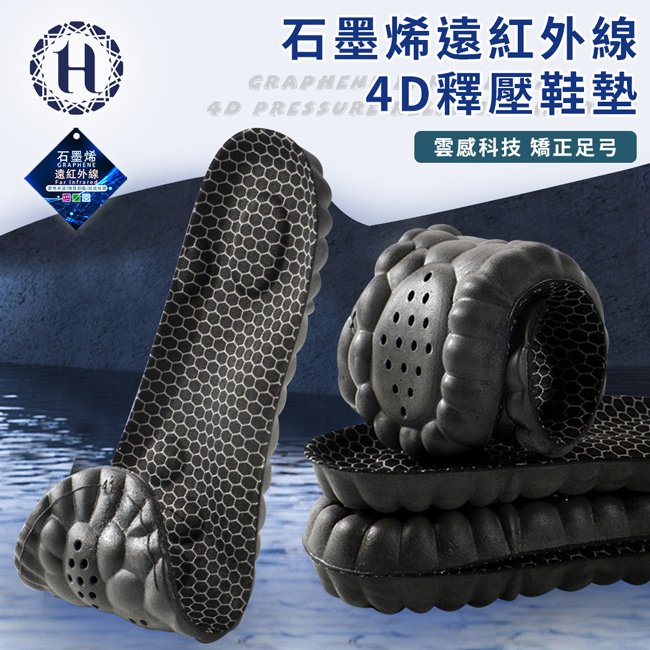 石墨烯遠紅外線4D釋壓鞋墊