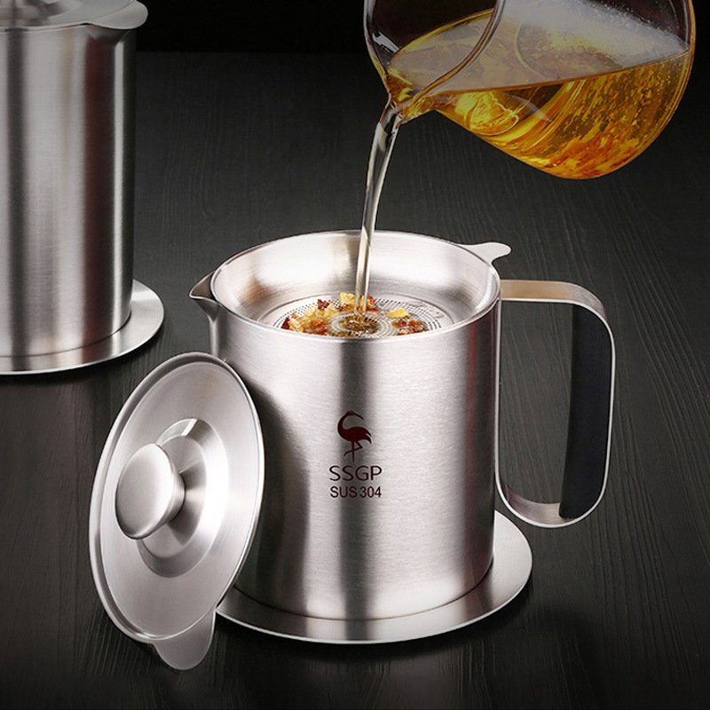 濾油壺濾油器廚房家用倒油罐豬油過濾油渣隔油器家用油瓶